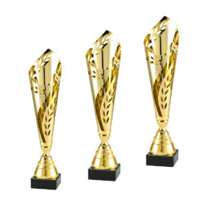 Zestaw eleganckich pucharów sportowych w promocyjnej cenie od Nagrodzony.pl, idealnych na turnieje i wydarzenia.