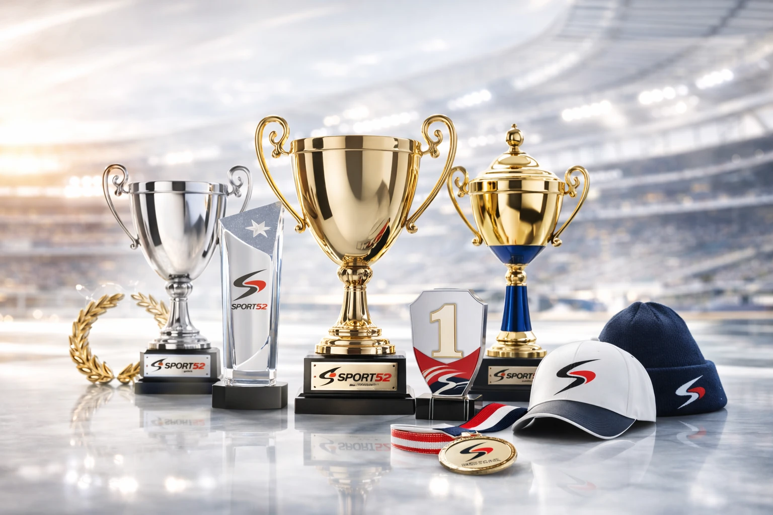 odzież sportowa sprzęt sportowy oraz trofea sportowe Sport52 puchary medale